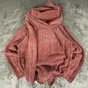 Vintage Deadstock Outside Additions By Stanherman Turtleneck Sweater/Scarf Set